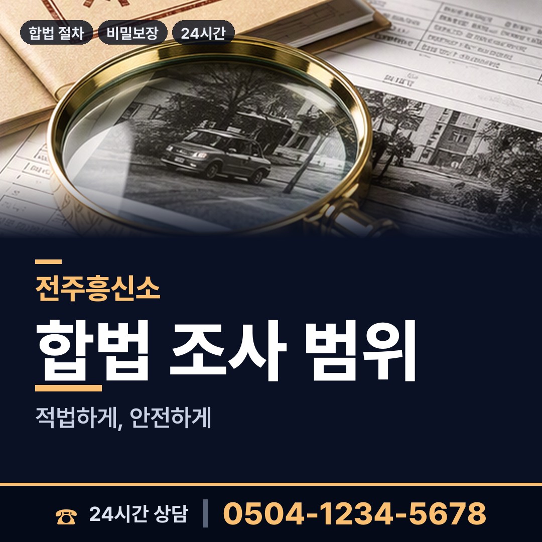 전주 평화1동 배우자행적조사 상담 안내